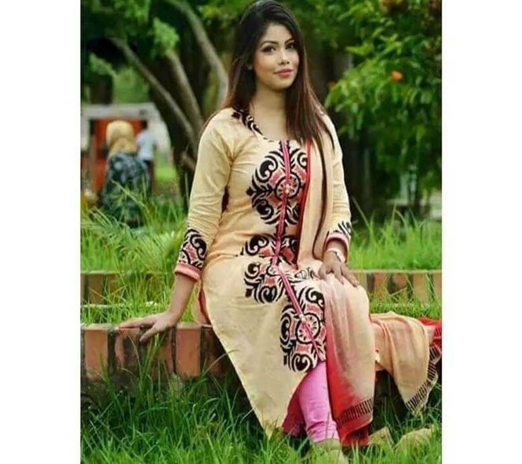Unstitched block printed Salwar Kameez seblock-354