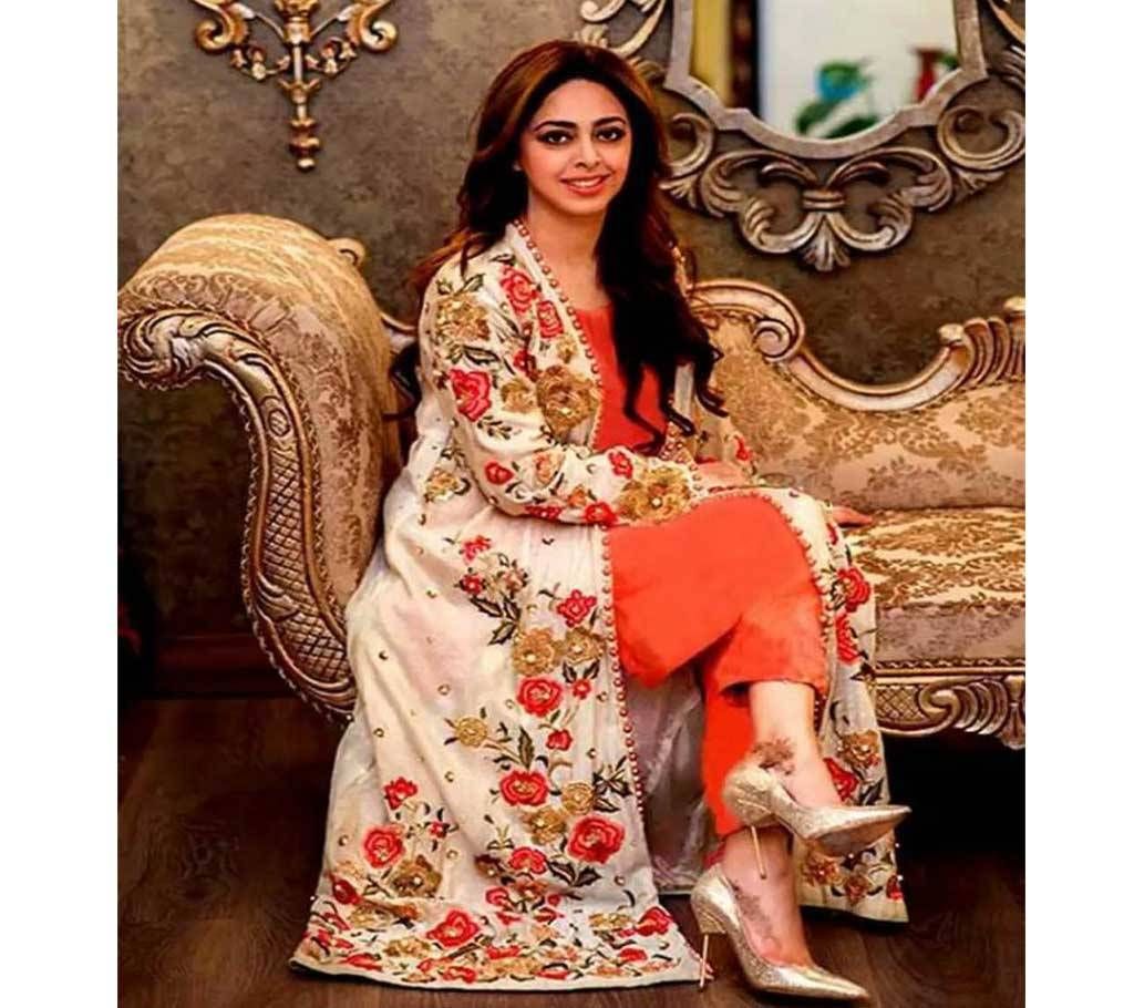UnStitched India Wetless Jorjet Three-piece - Copy