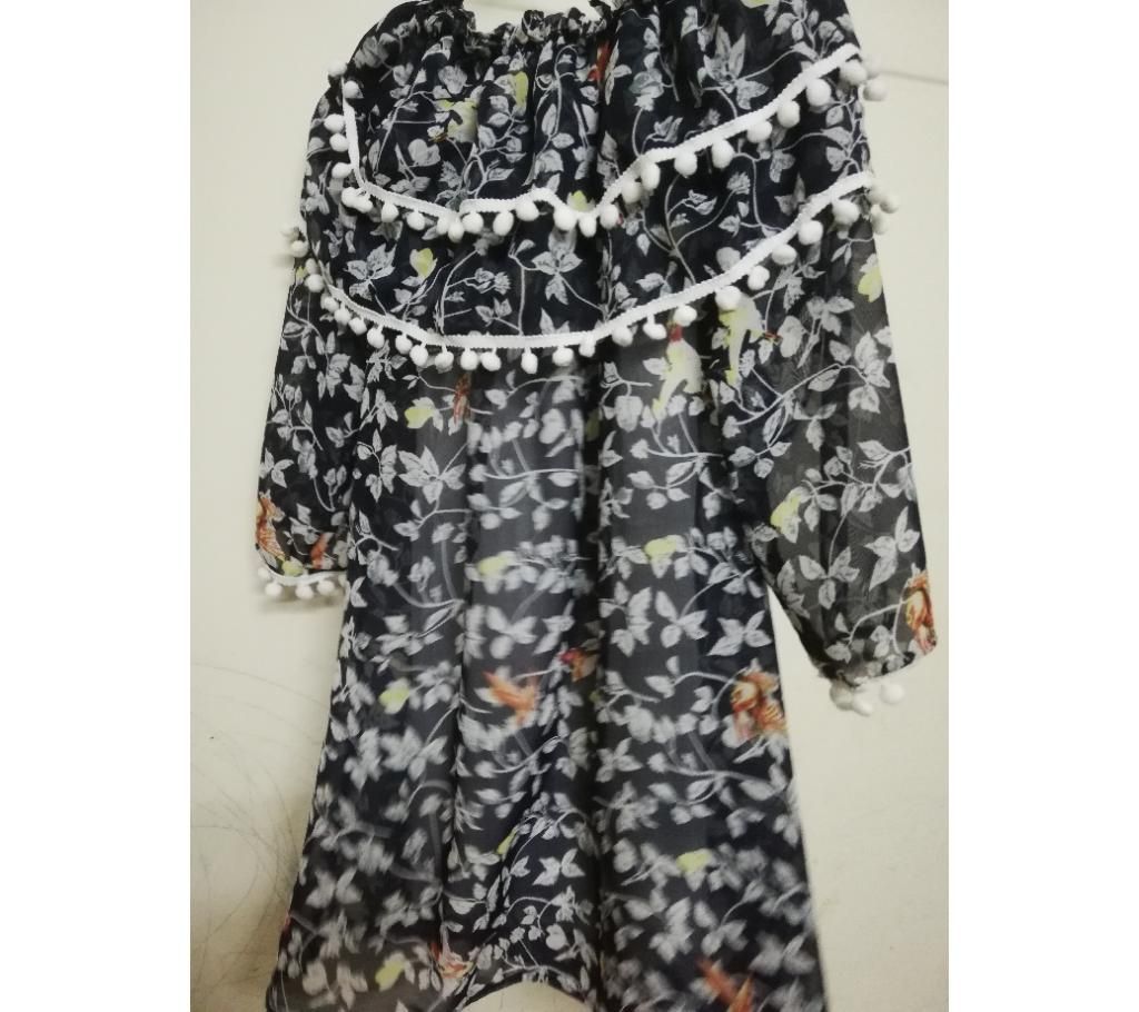 Half Sleeve Georgette Short Tops