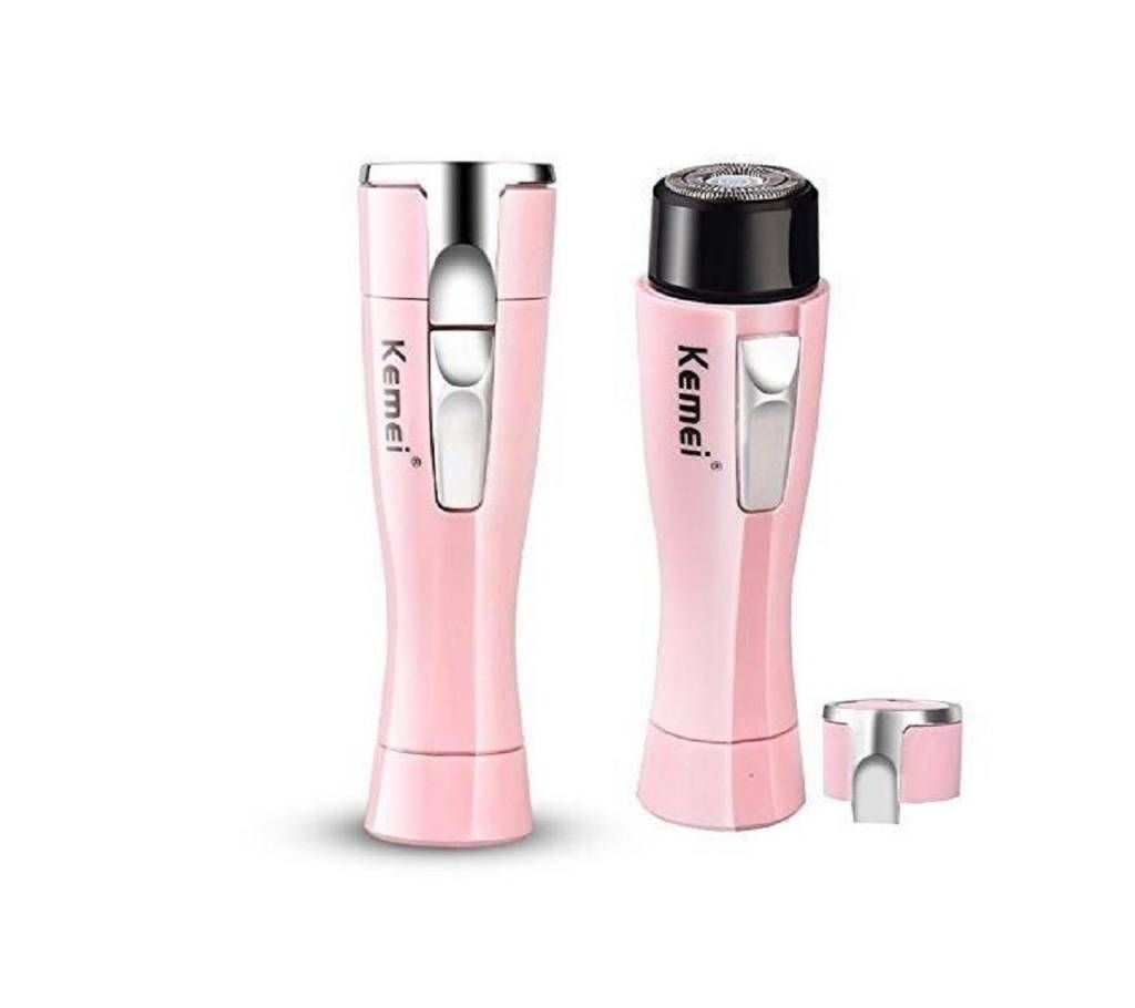 Kemei KM-1012 Lady Mini Electric Shaver Hair Remover - Pink