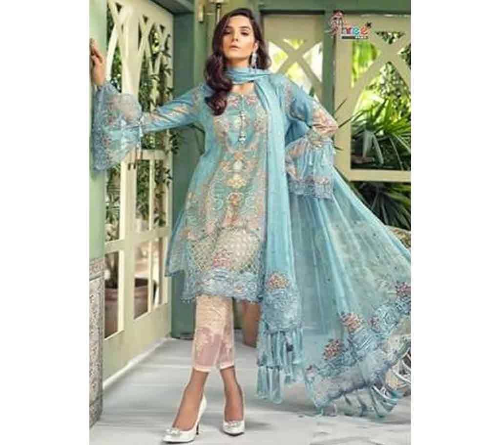 un stitched Indian cotton replica three piece 