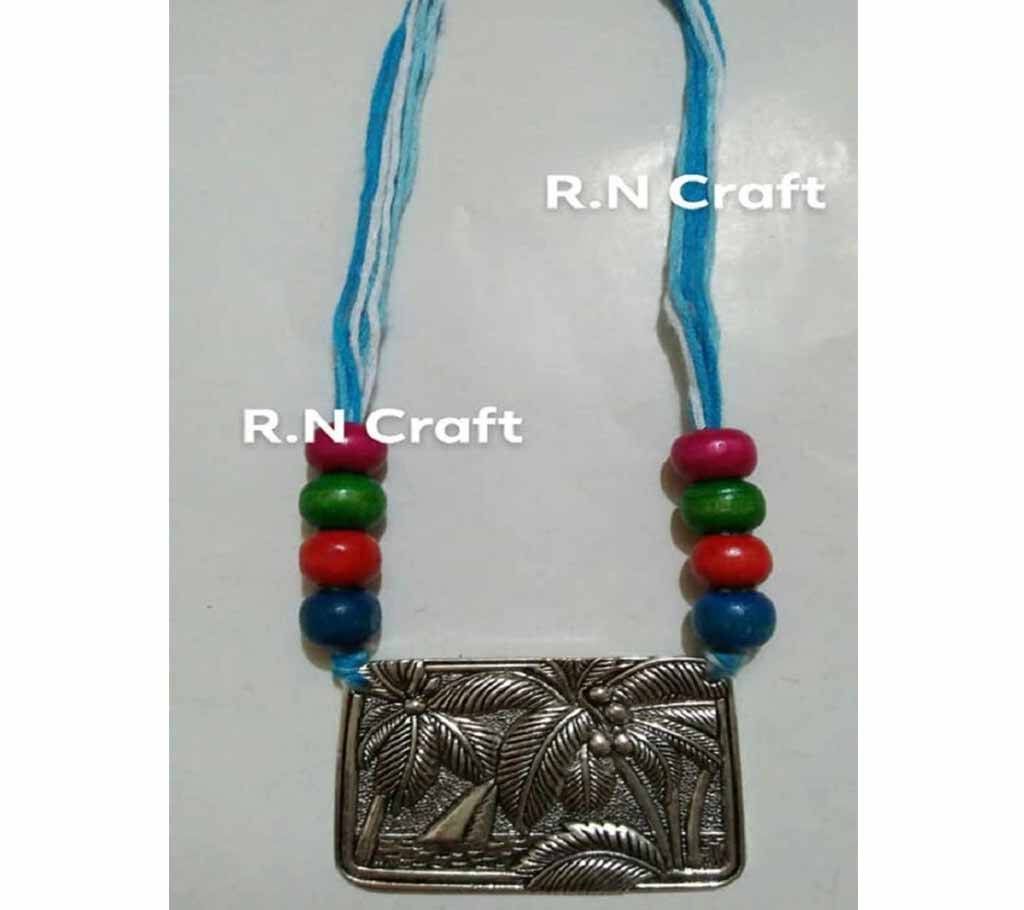 metal & thread necklaces