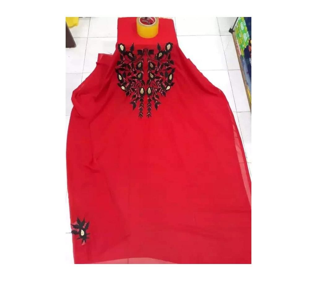 UNSTITCHED EMBROIDERY GEORGETTE SINGLE PIECE