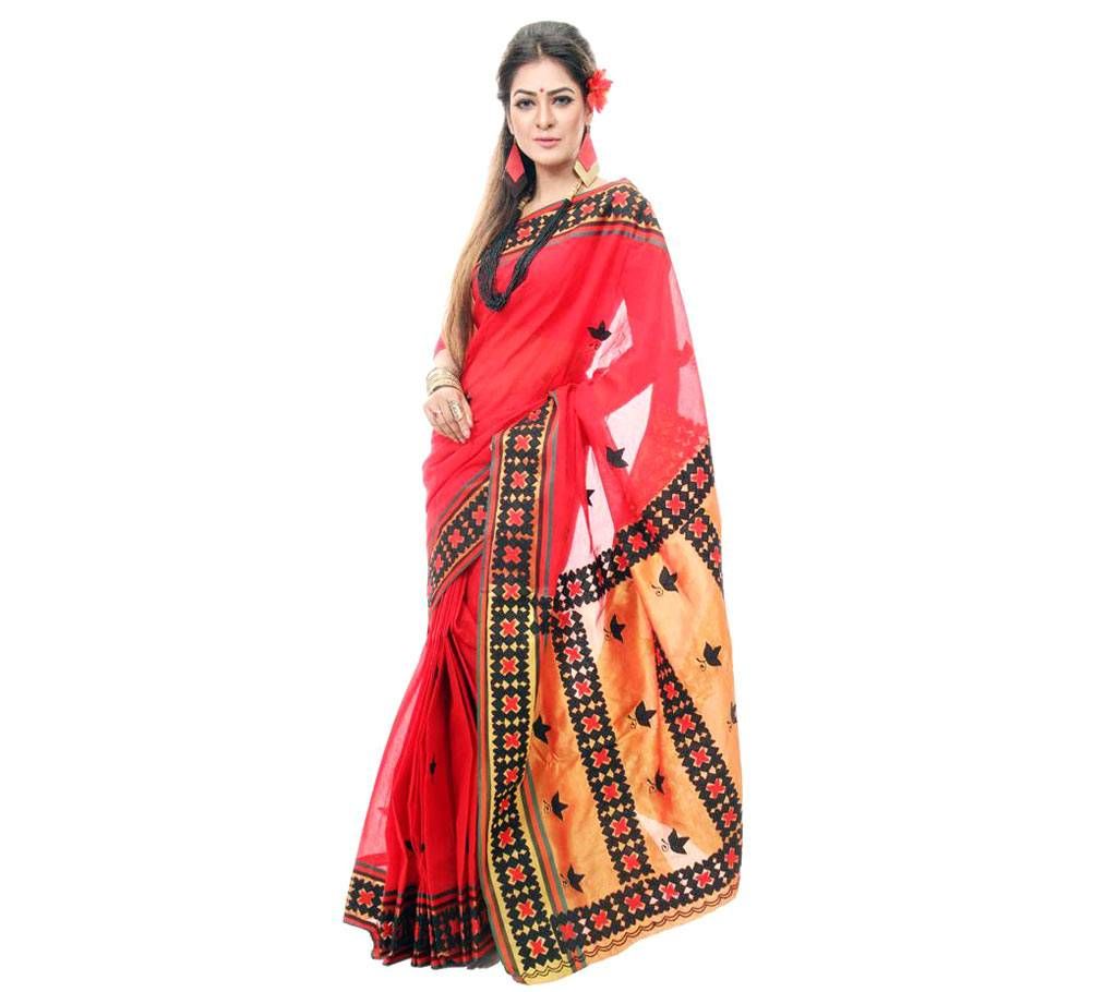 Pure Cotton Saree with Hand Embroidery
