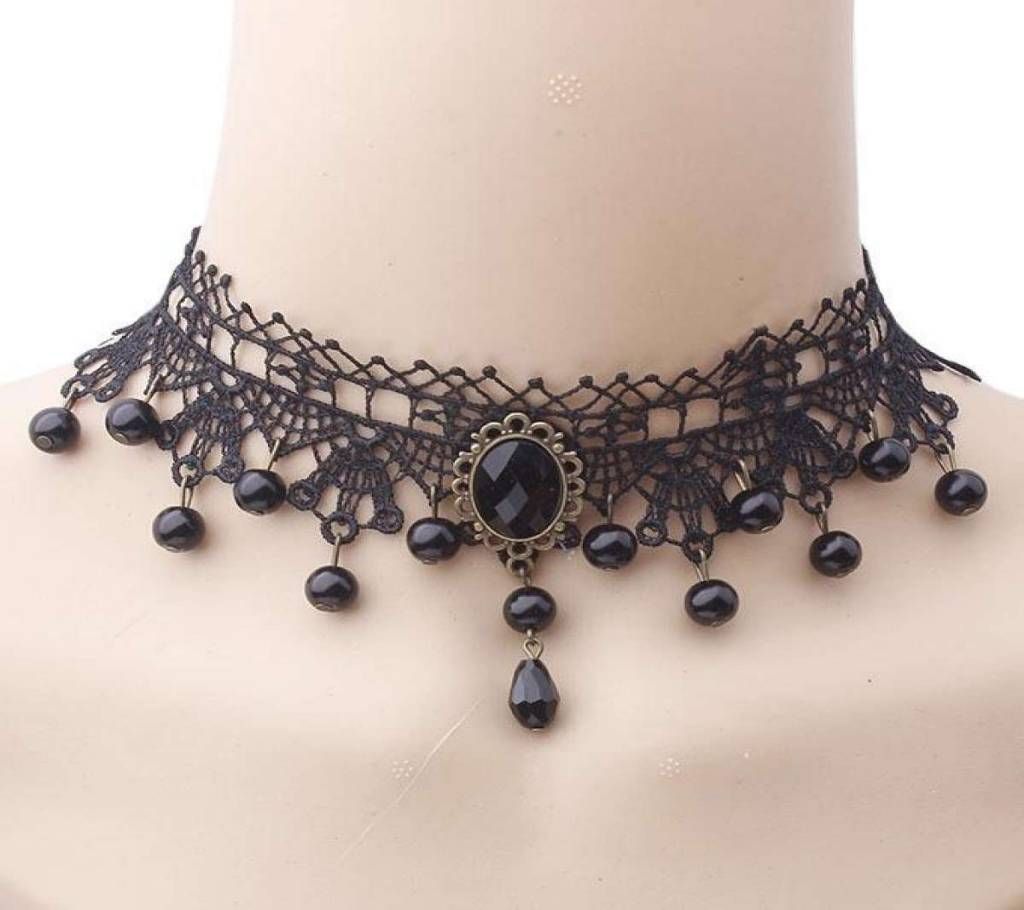 Black Metal Choker for Women