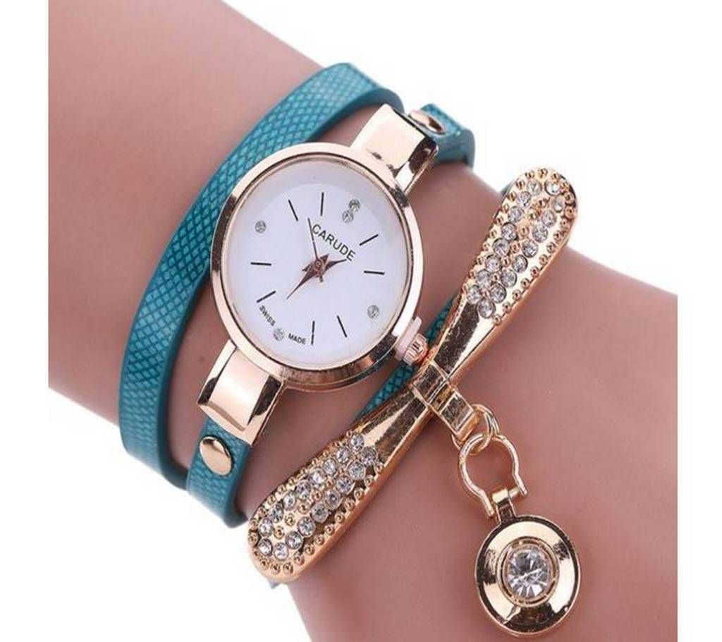 Women Leather Rhinestone Wrist Watches