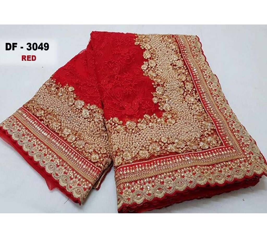 SABYASACHI Heavy Lace Border saree- red