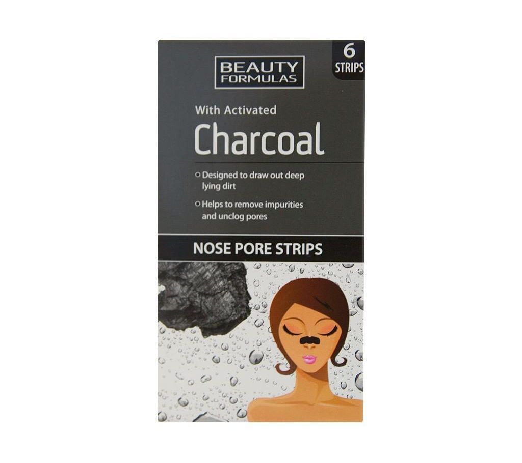 Charcoal Nose Pore Strips 6's UK