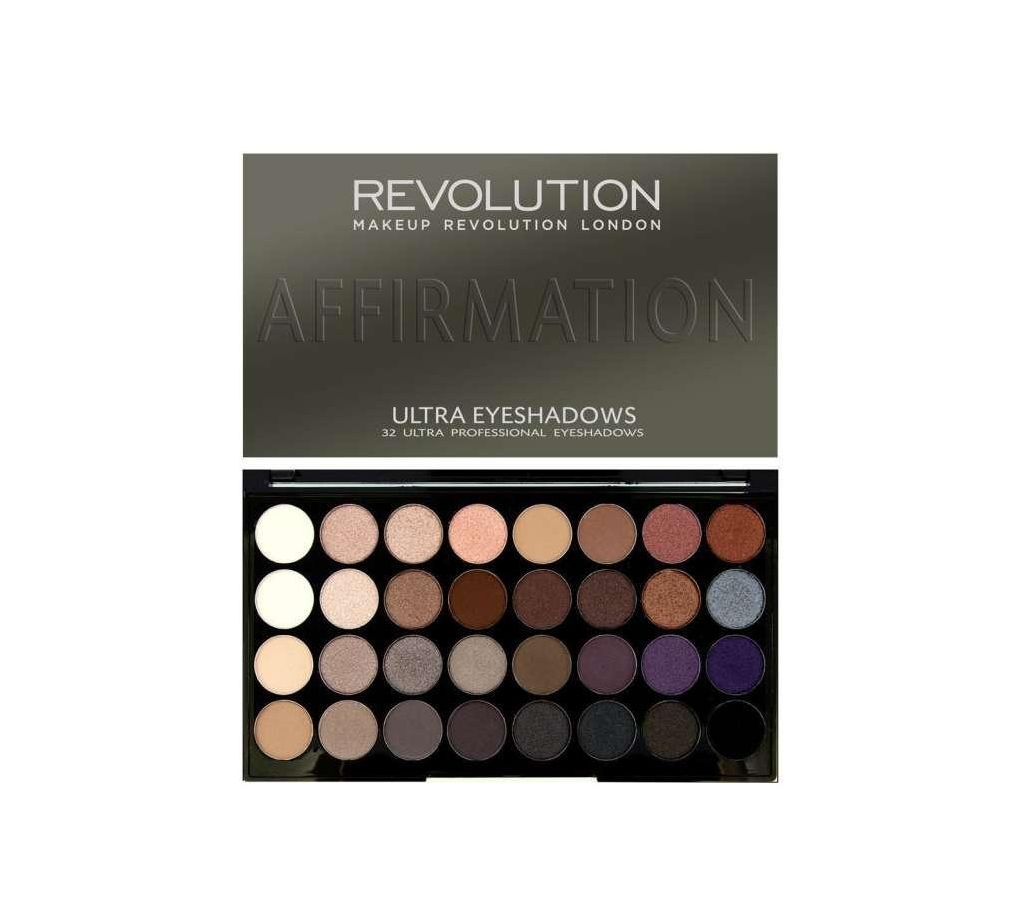 Makeup Revolution 32 Eyeshadow Palettes Affirmation 32 shade - UK