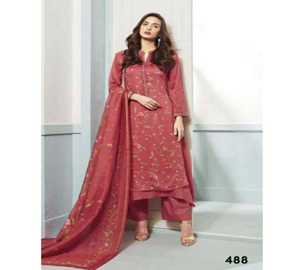 Sarg Parnika - 488 Unstitched Cotton Suit