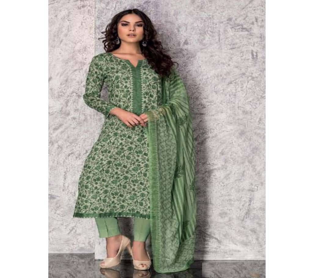 Rivaa Sahira - 1303-A Unstitched Jaam satin Suit