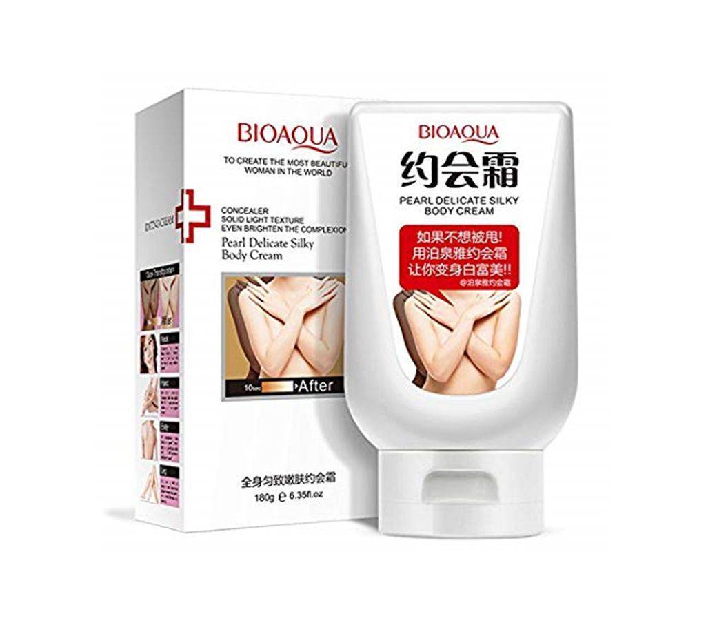 BIOAQUA Pearl Delicate Silky Body Cream - 180gm