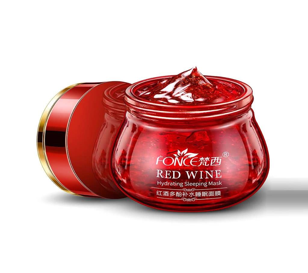 Fonce Red Wine Face Sleeping Mask-100gm-Korea