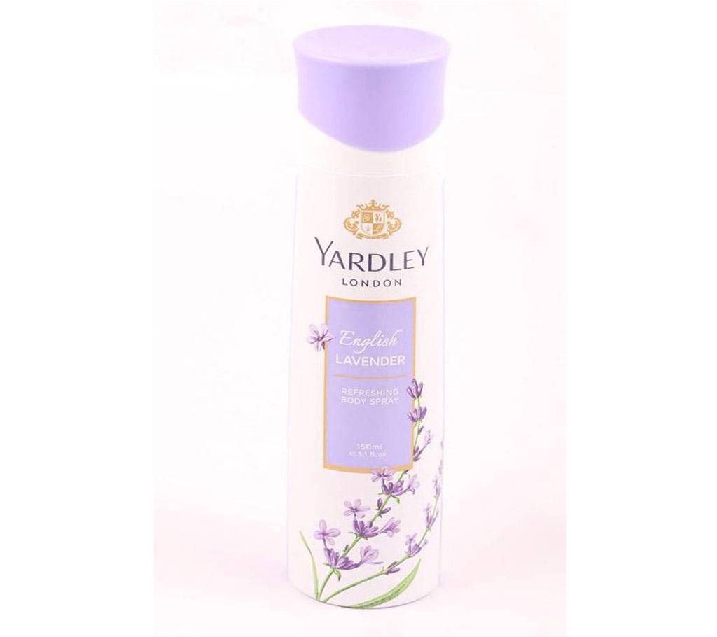 YARDLEY -  ENGLISH LAVENDER BODY SPRAY - 150ml (UAE)