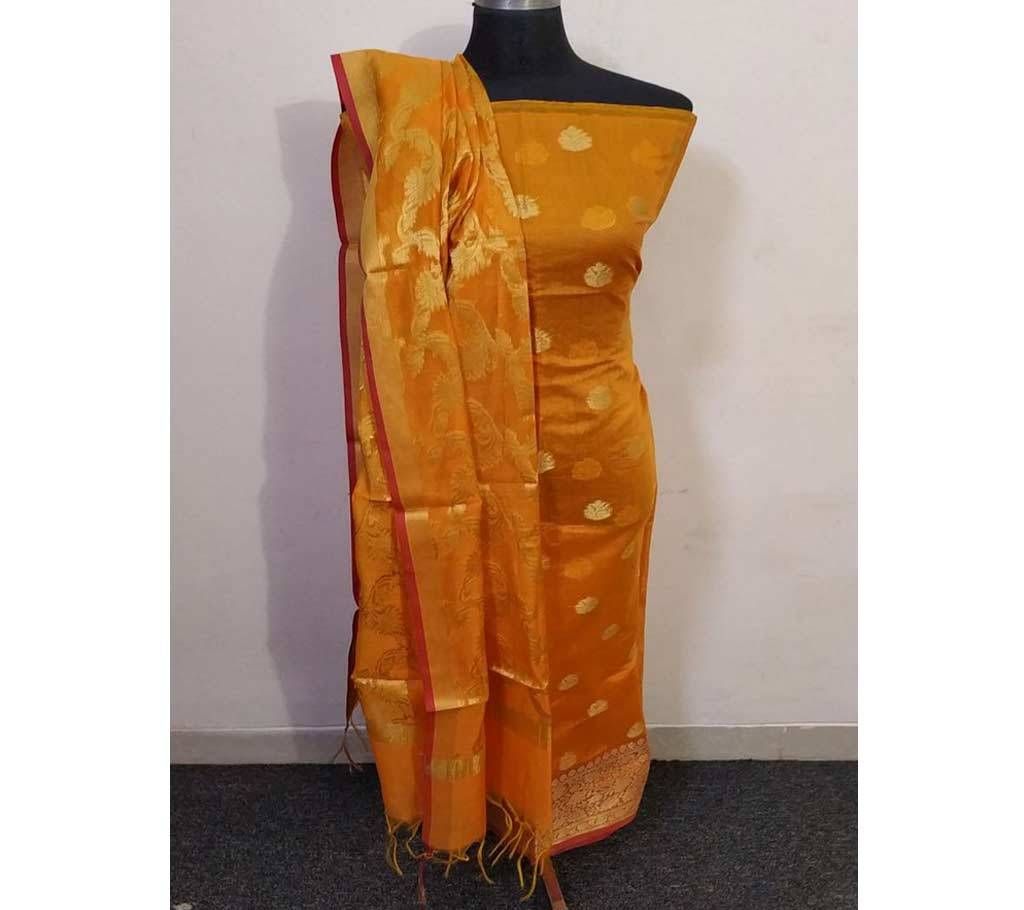 Unstitched Katan Salwar Kameez For Women -2pcs