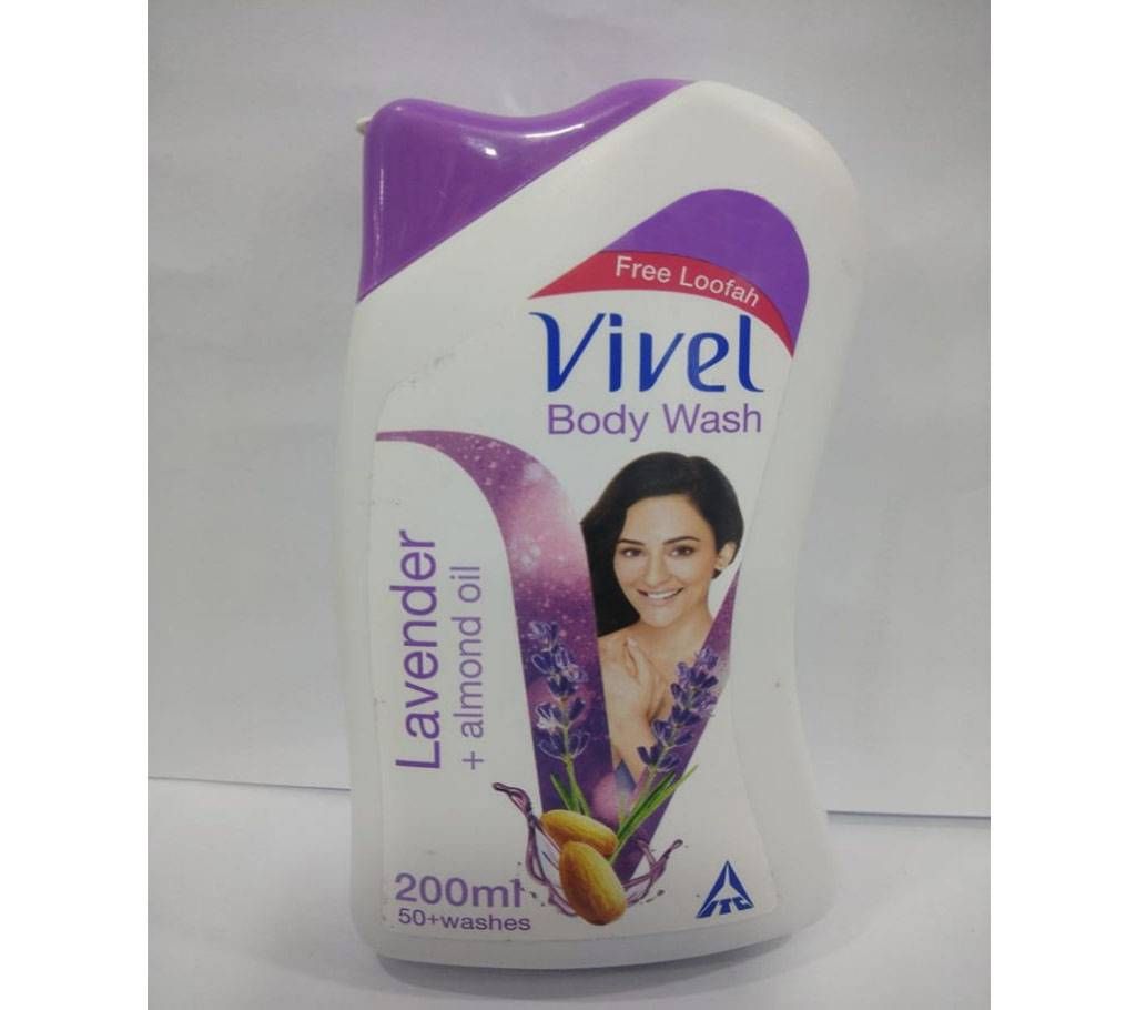 Vivel lavender + almond oil body wash 250 ml india