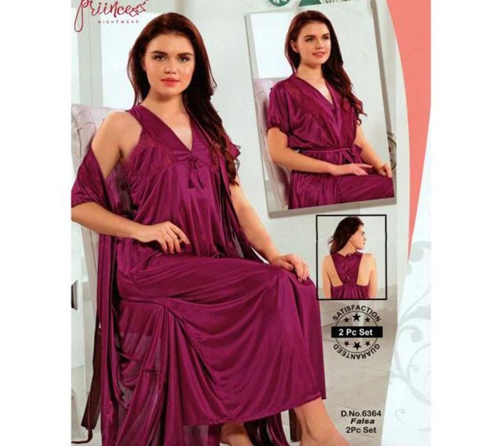 Fashionable Two Part Nighty-6364 Falsa