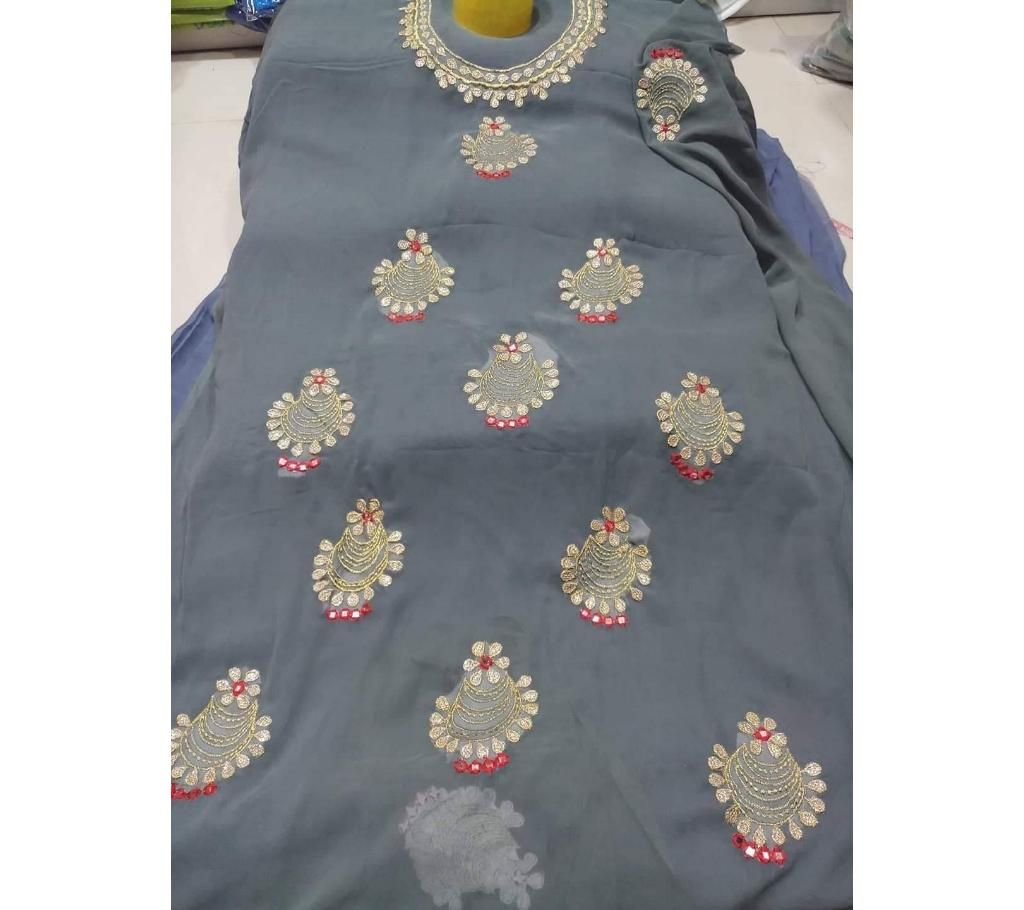 Weight Less jorjet embroidery  one piece