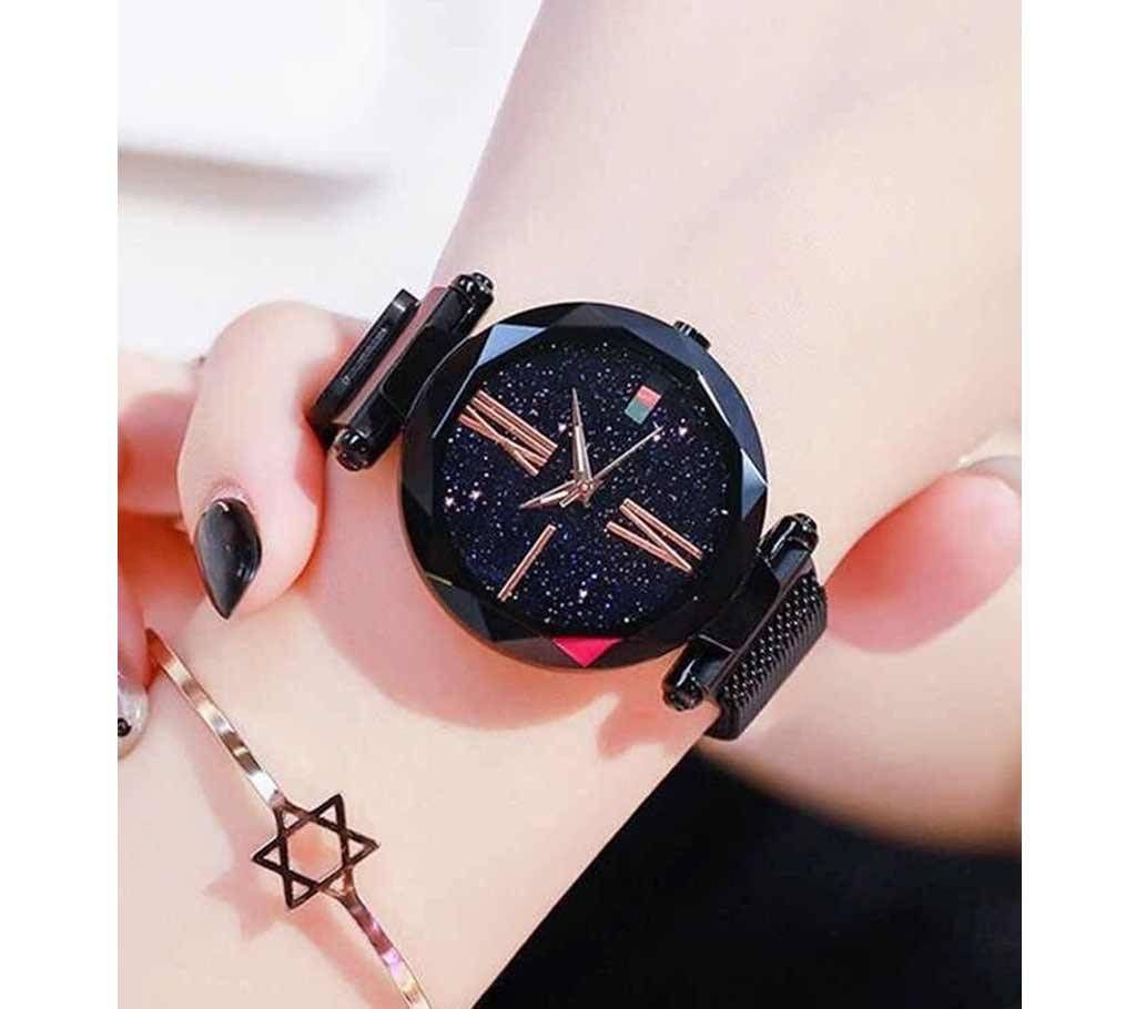 Dior High Quality Magnet Watch for Women - Black