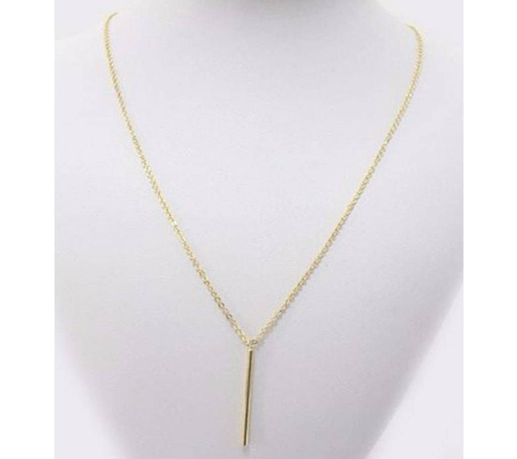 Simple Stick Pendant Necklace for women