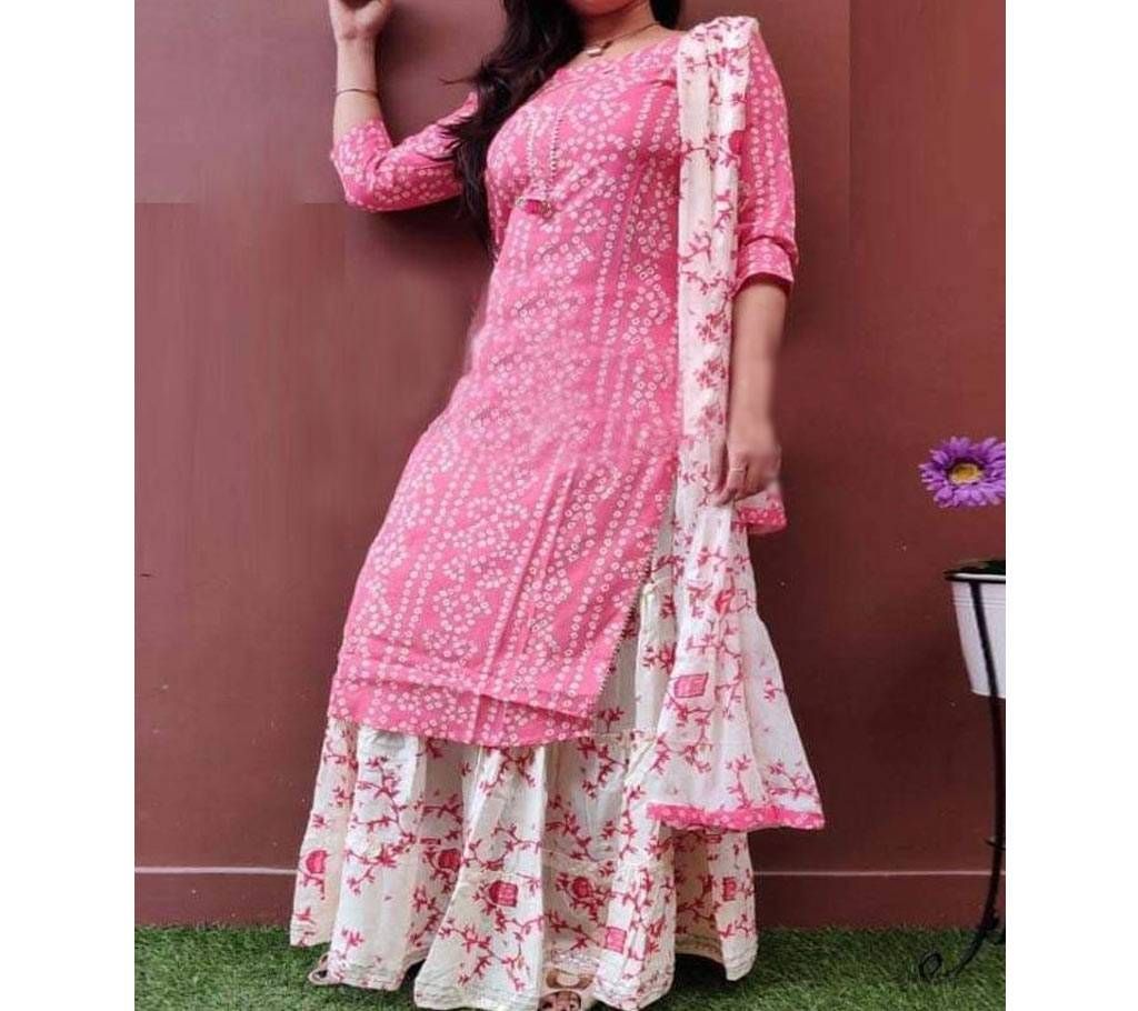 Unstitched Skin Print Dress for women