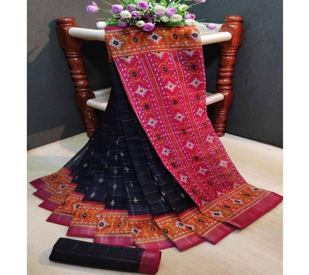 Indian Cotton Print Saree01 With Blouse Pcs 