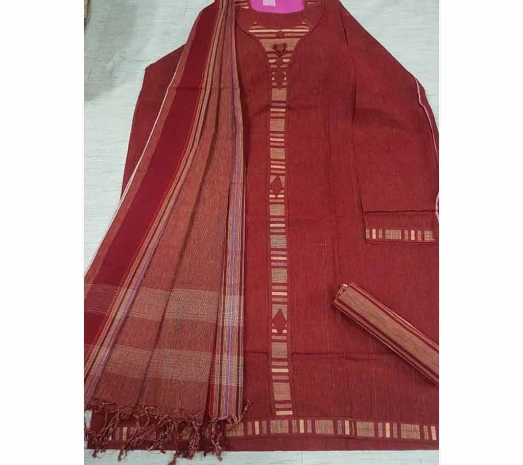 Jamdhani Cotton with Design Shalwer Kameez for Women-15