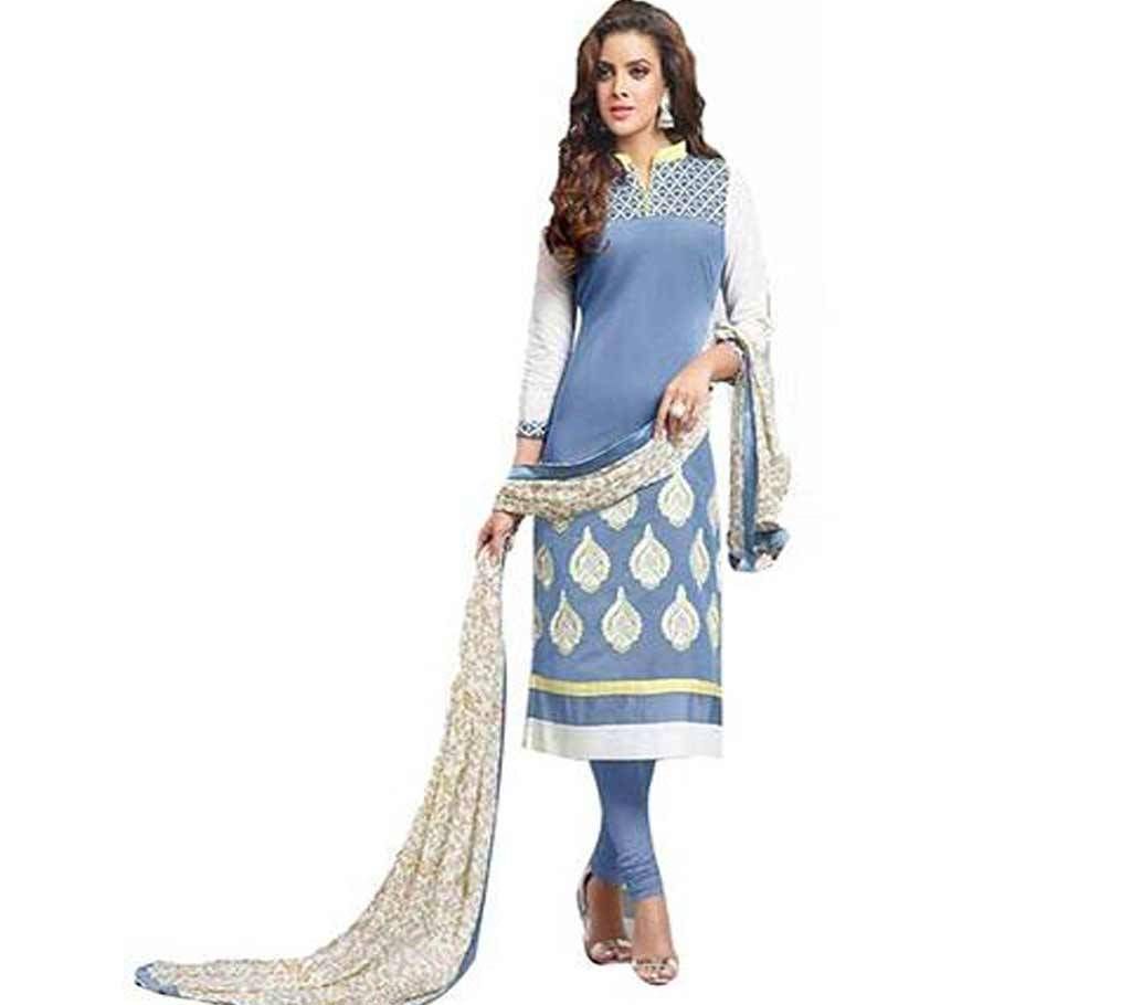 Unstitched hand Block Printed Three-pcs (Copy)