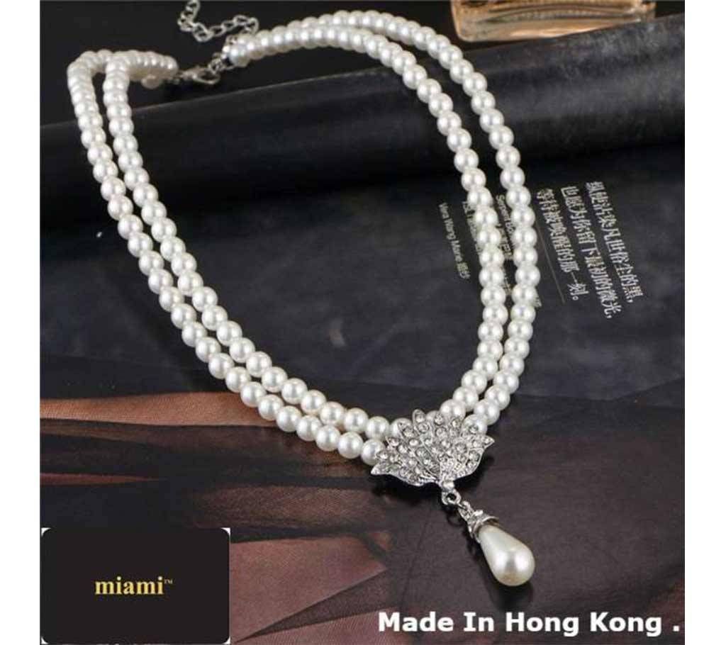 Artifical Pearl Setting Necklace