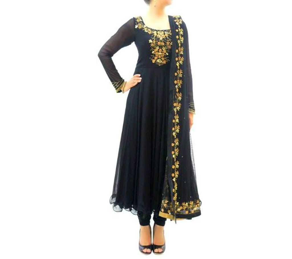 Hand Embroidered Semi Ready Salwar kameez
