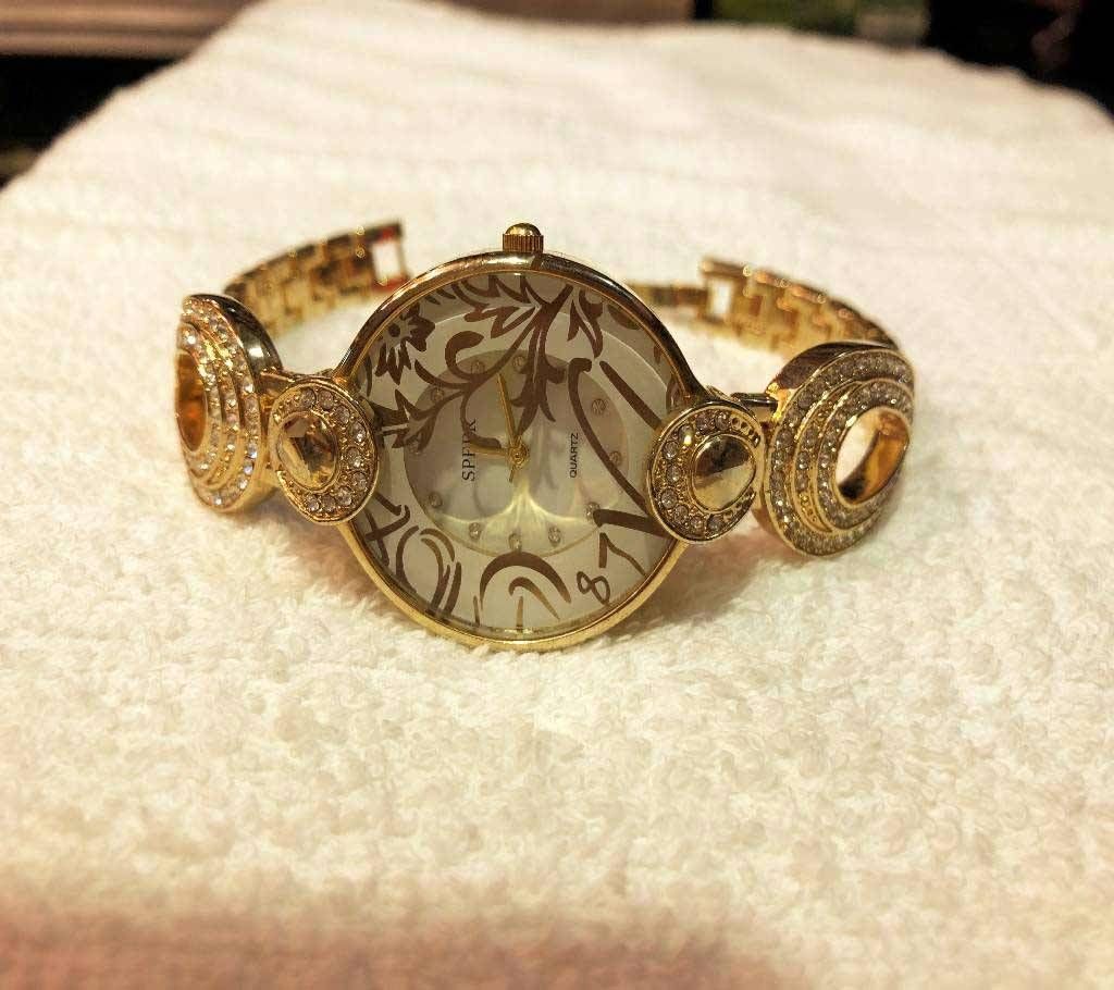 Speer Golden Ladies Fashionable Watch (Copy)
