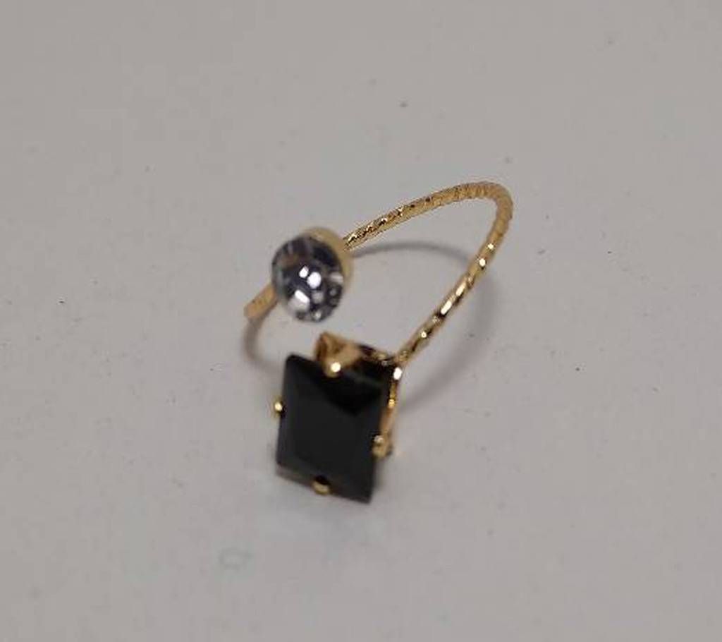 artificial pearl stone setting finger ring 