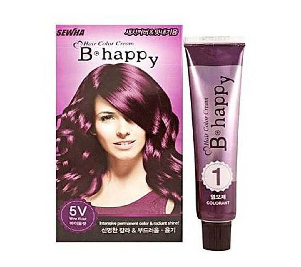 Sewha B Happy Hair Color Cream - 5V Wine Velvet South Korea
