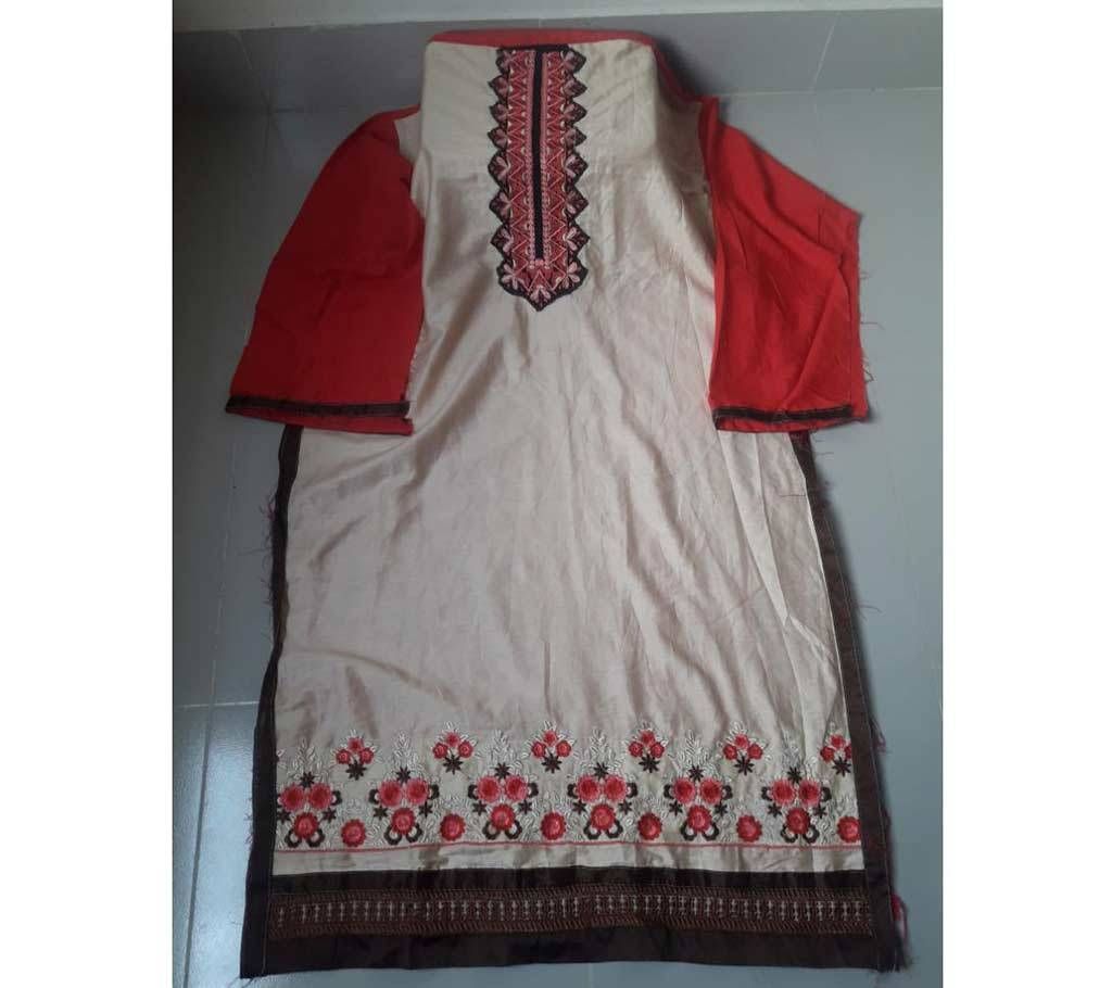 unstiched linen kameez one piece 