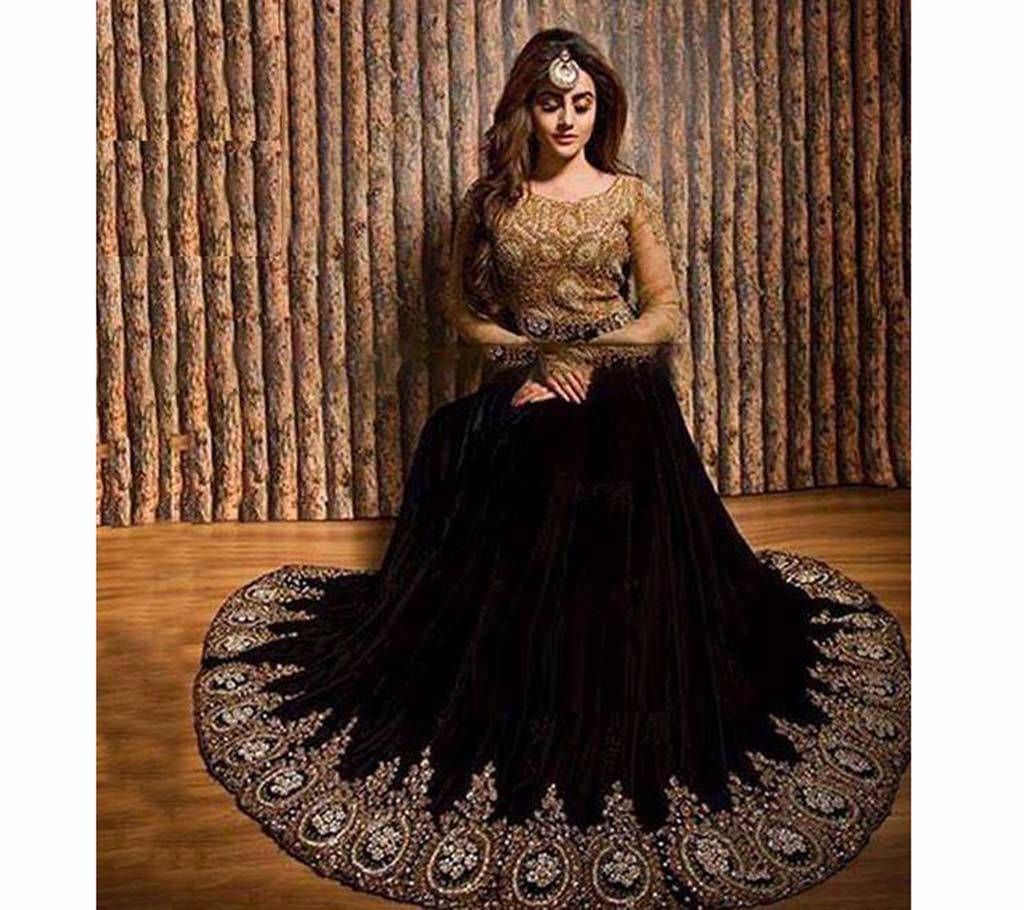 Indian Unstitched Embroidery Georgette Lehenga