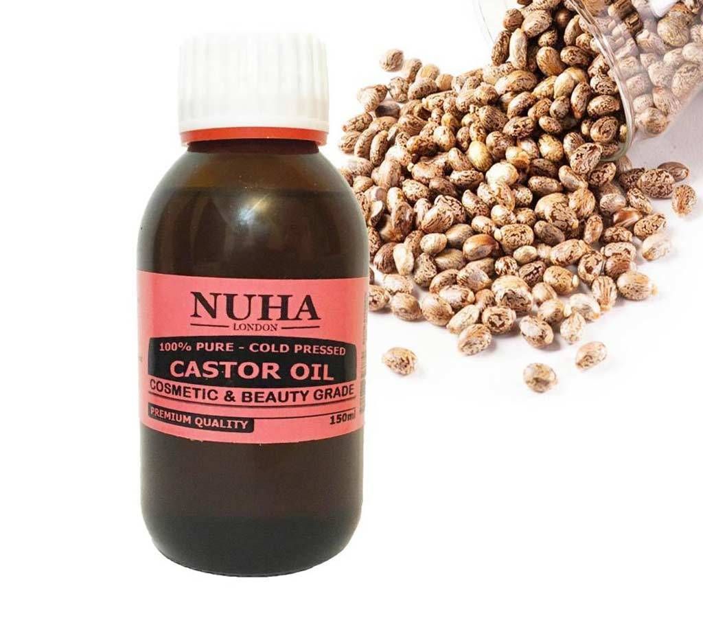 Nuha Organic CASTOR OIL 150ml 100% pure UK