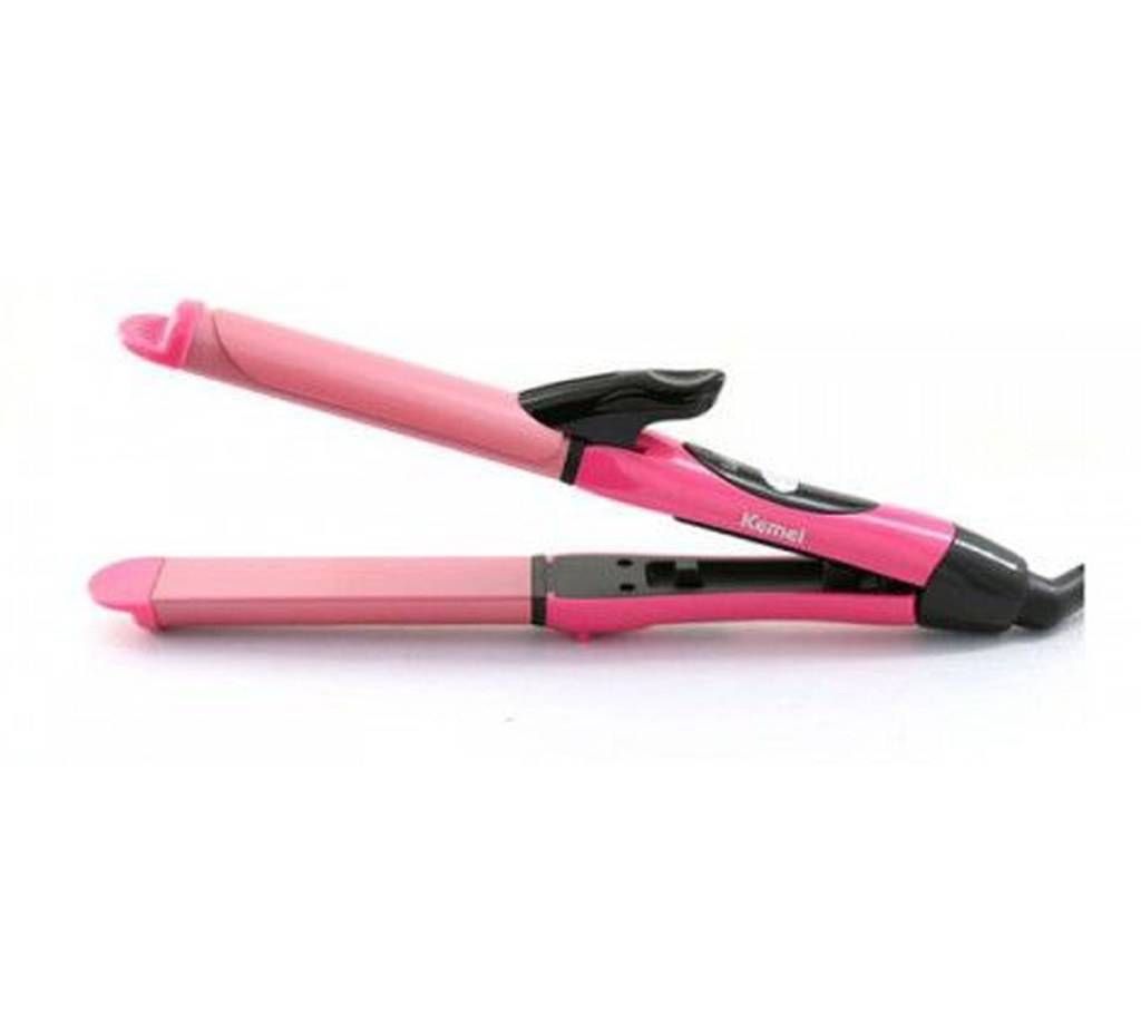 Kemei 2 in 1 hair straightner and curler