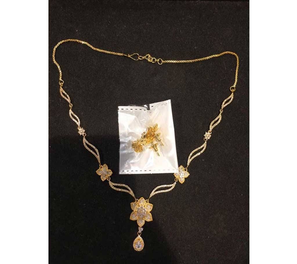 Diamond Cut Gold Plated Necklace 