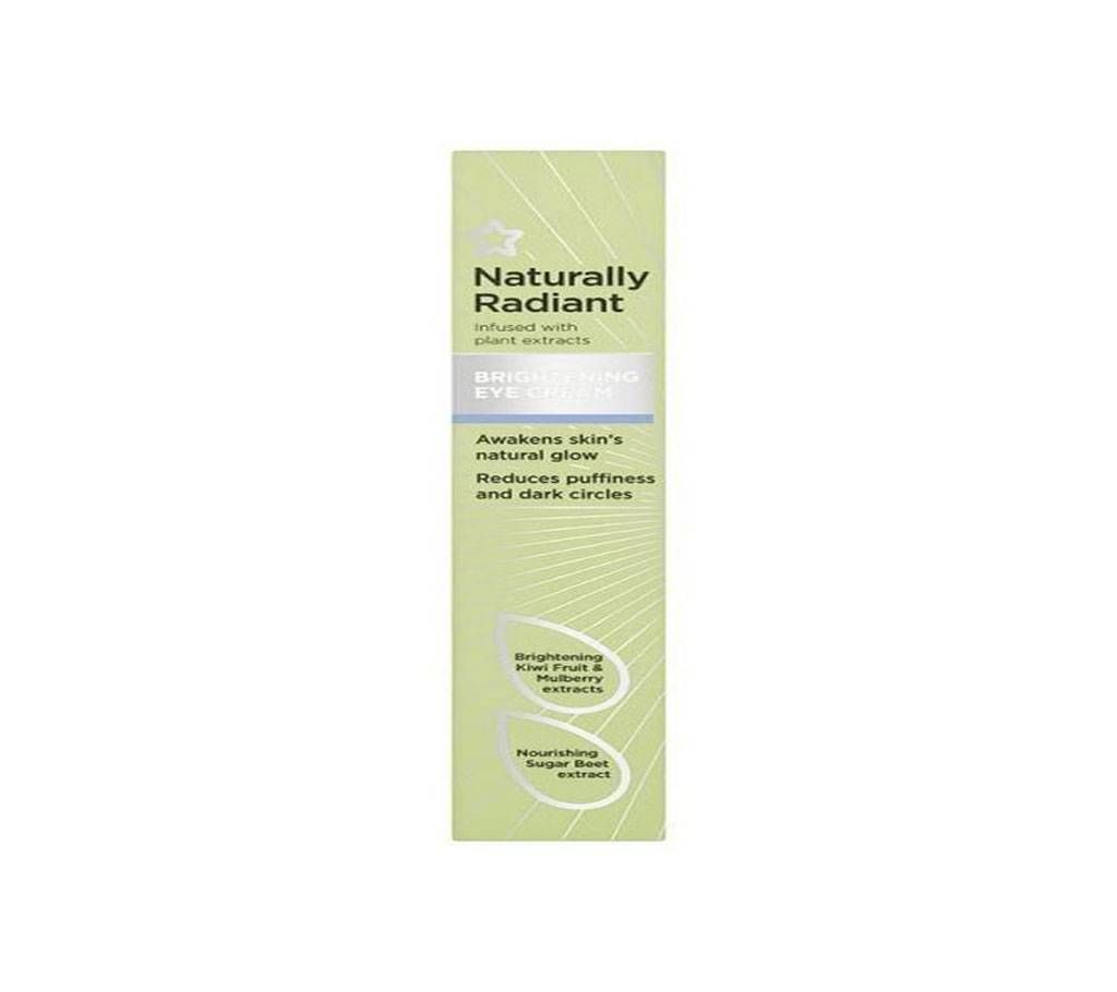 Superdrug Naturally Radiant Brightening Eye cream 15ml - UK