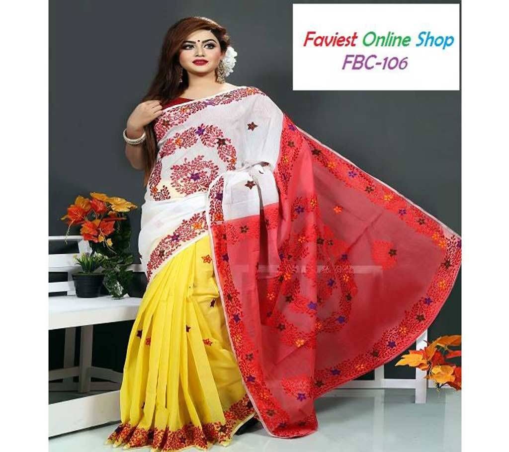 Muslin Silk 3 Sheed Boishskhi saree