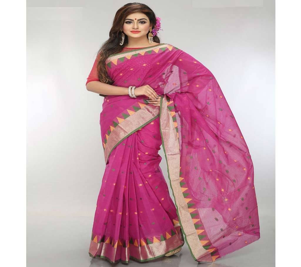 Cotton tat saree for woman bois-251