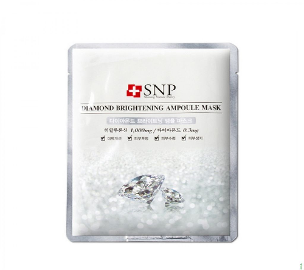 SNP Diamond Brightening Ampoule Sheet Mask - korea 