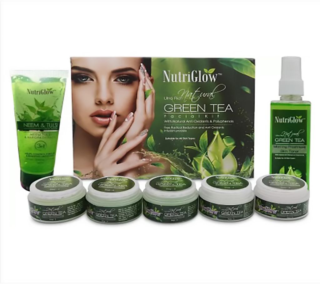 NutriGlow Green tea facial kit / Neem Tulsi