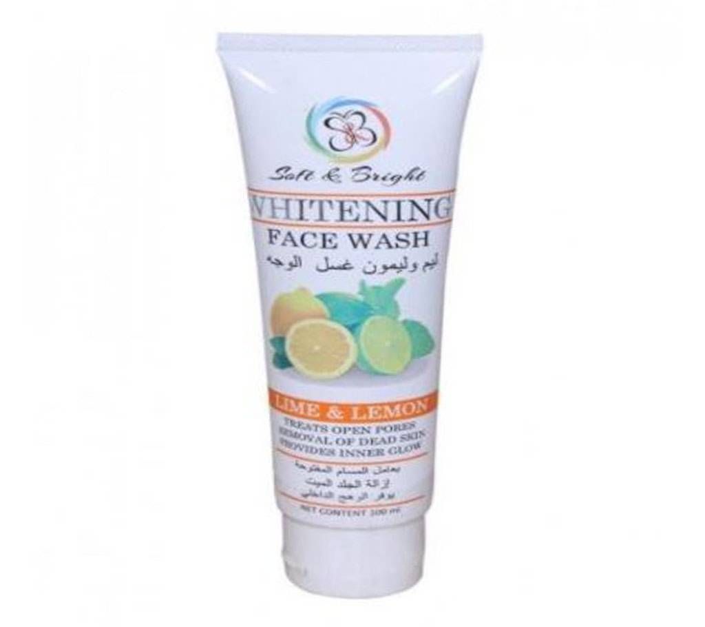 Lime and Lemon Extract Whitening Facewash-100ml-Thailand 