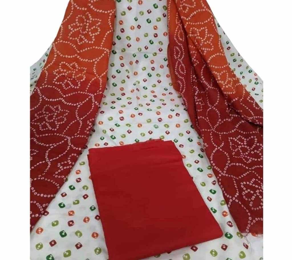 Unstitiched Cotton Salwar kameez for women 