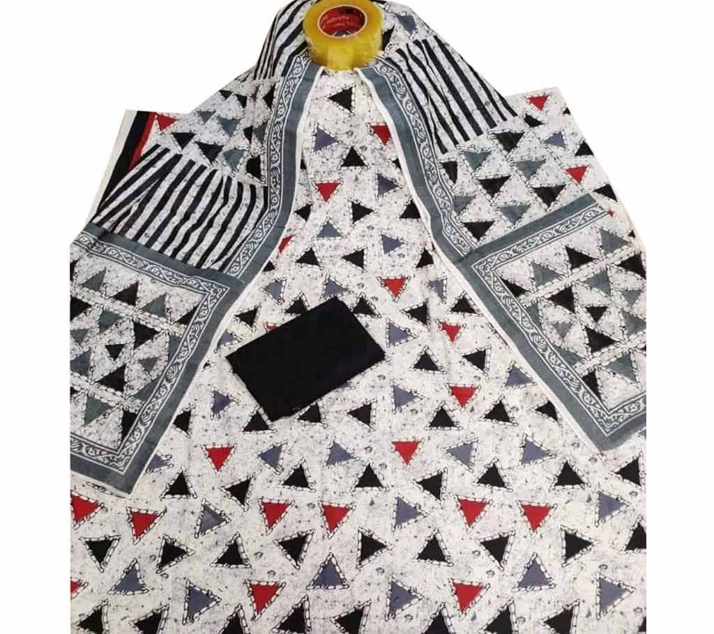 Latest white,black and Multi color Skin Printed 3 piece Salwar Kameez for Women