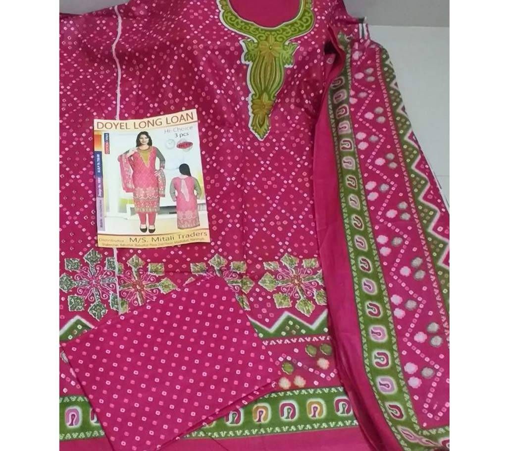 Unstitchd Lawn Salwar Kameez For Women 