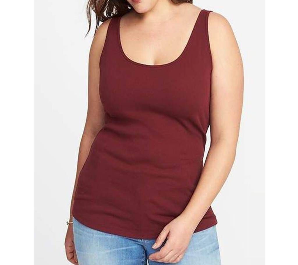 Maroon Tank Top For Women
