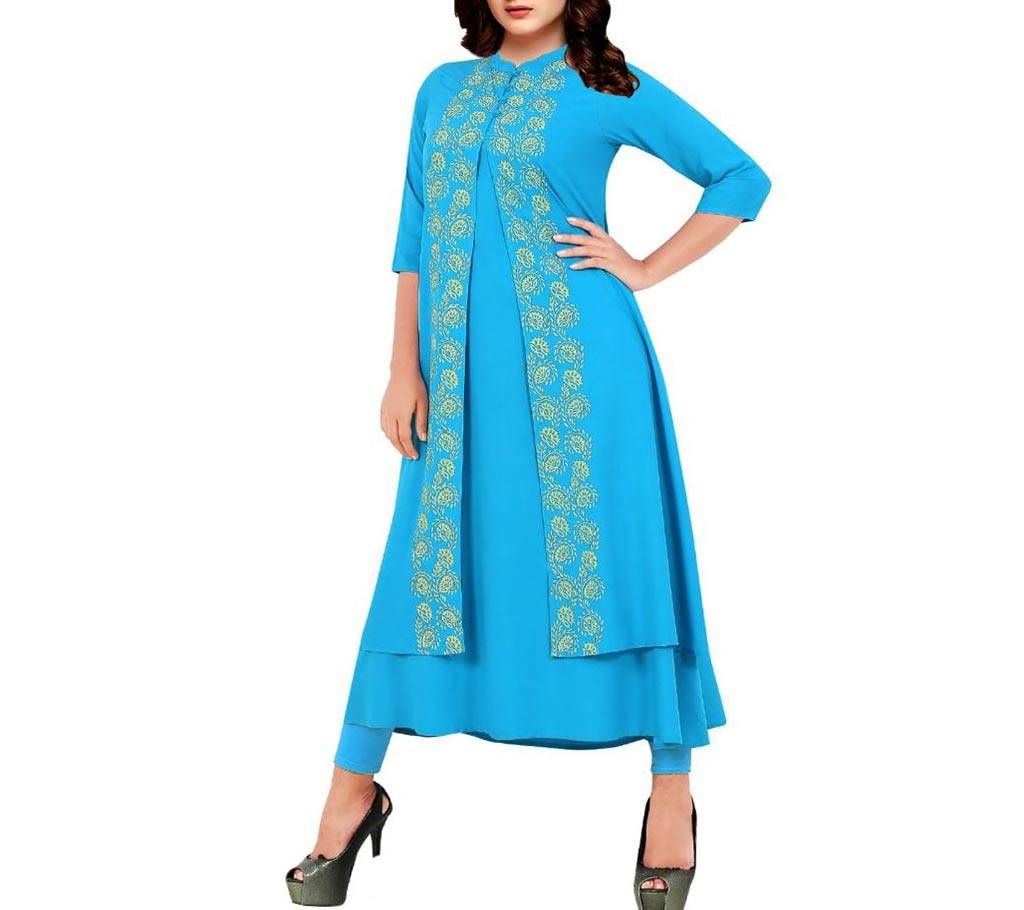 Linen Stitched Kurti -  D_176 - 02 - DSZ