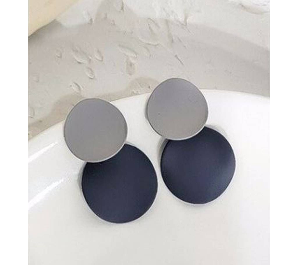 Round Acrylic Pendant Cute Earrings For Woman